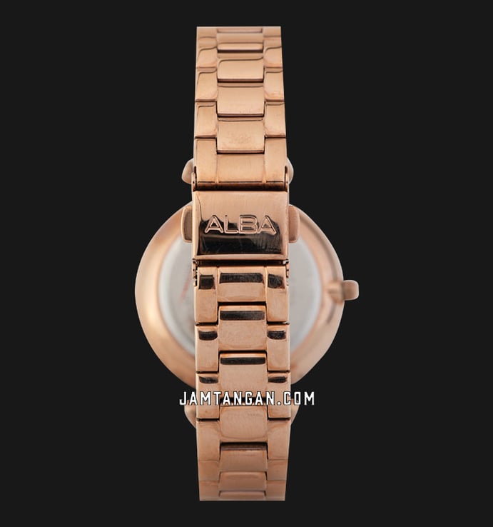 Alba Fashion AH8552X1 Rose Gold Dial Rose Gold Stainless Steel Strap