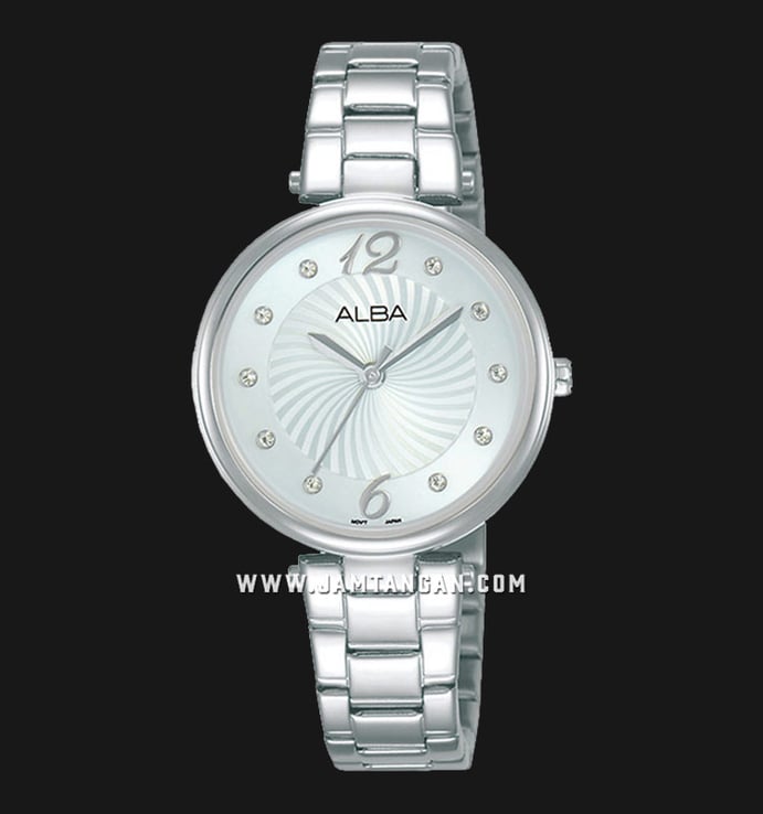 Alba Fashion AH8737X1 Ladies Silver Dial Stainless Steel Strap