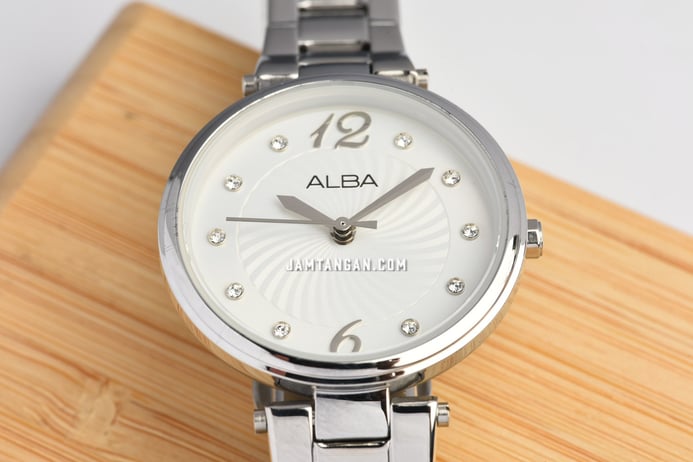 Alba Fashion AH8737X1 Ladies Silver Dial Stainless Steel Strap