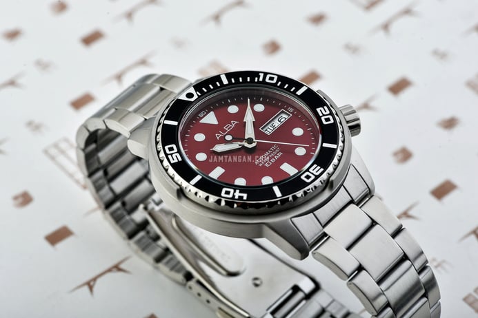 Alba Active AL4263X1 Automatic Man Red Dial Stainless Steel Strap