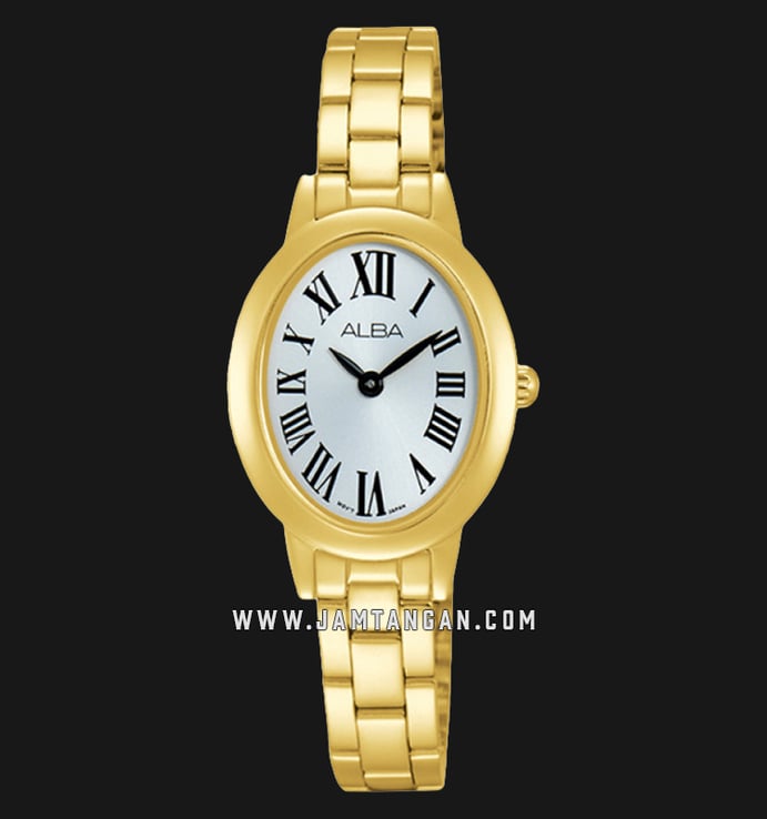 Alba ARW020X1 Silver Dial Gold Stainless Steel