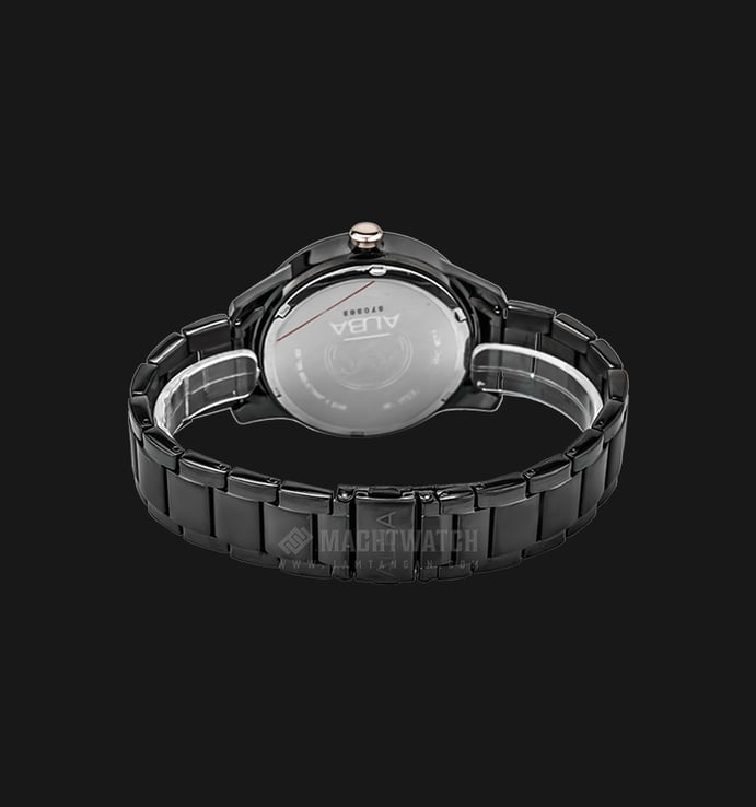 Alba AS9389X1 Men Black Dial Ion Plating Stainless Steel Strap