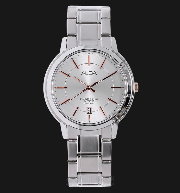 Alba AS9A47X1 Silver Dial Stainless Steel Strap