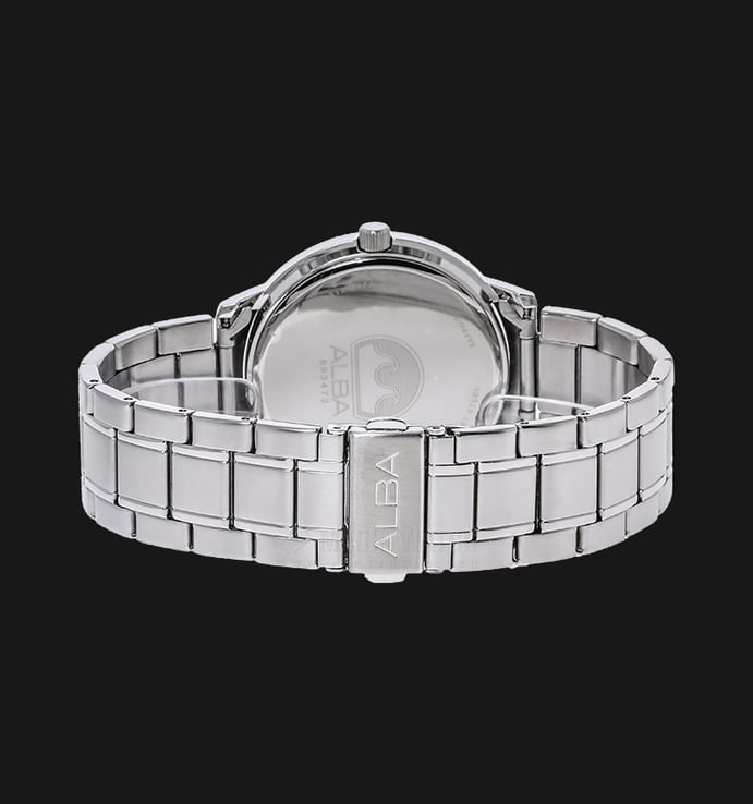 Alba AS9A51X1 Black Dial Stainless Steel Bracelet