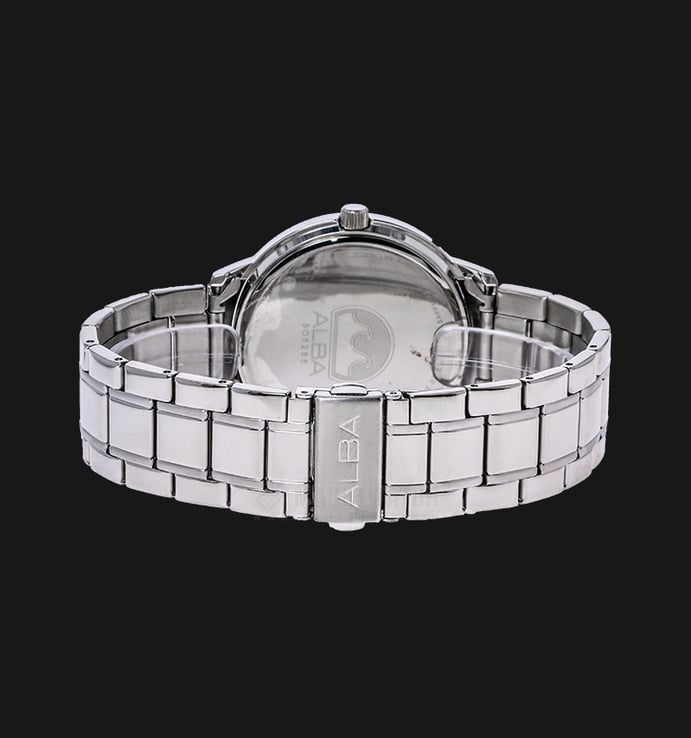 Alba AS9A57X1 Silver Patterned Dial Stainless Steel Bracelet