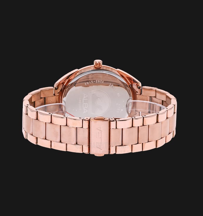 Alba AS9A58X1 Silver Dial Rose Gold Stainless Steel Bracelet