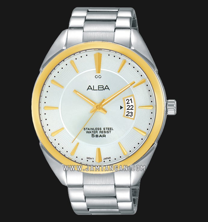 Alba AS9A64X1 Men Silver Dial Stainless Steel Strap