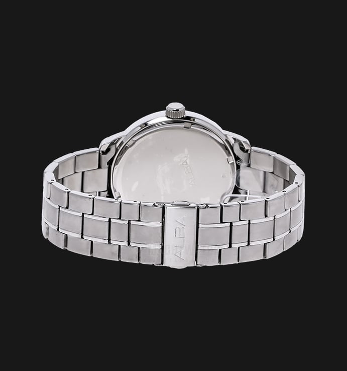 Alba AS9B25X1 Black Dial Stainless Steel Bracelet