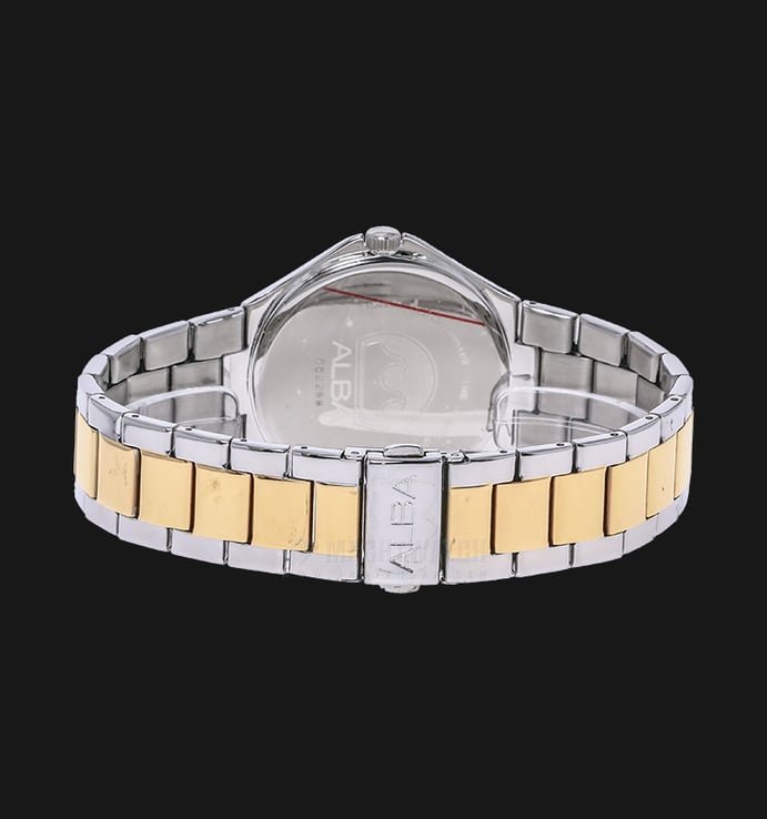 Alba AS9B40X1 Silver Dial Dual-Tone Stainless Steel Bracelet