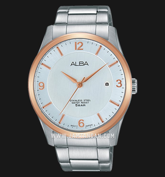 Alba AS9C18X1 Men Silver Dial Stainless Steel 