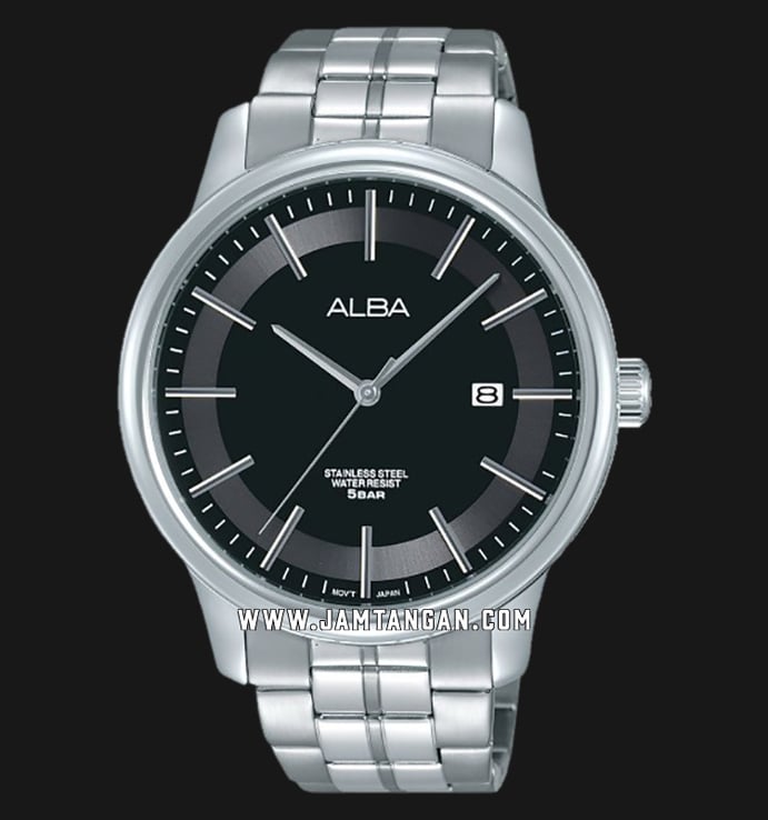 Alba AS9D17X1 Black Dial Stainless Steel