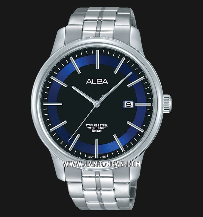 Alba AS9D19X1 Black Dial Stainless Steel