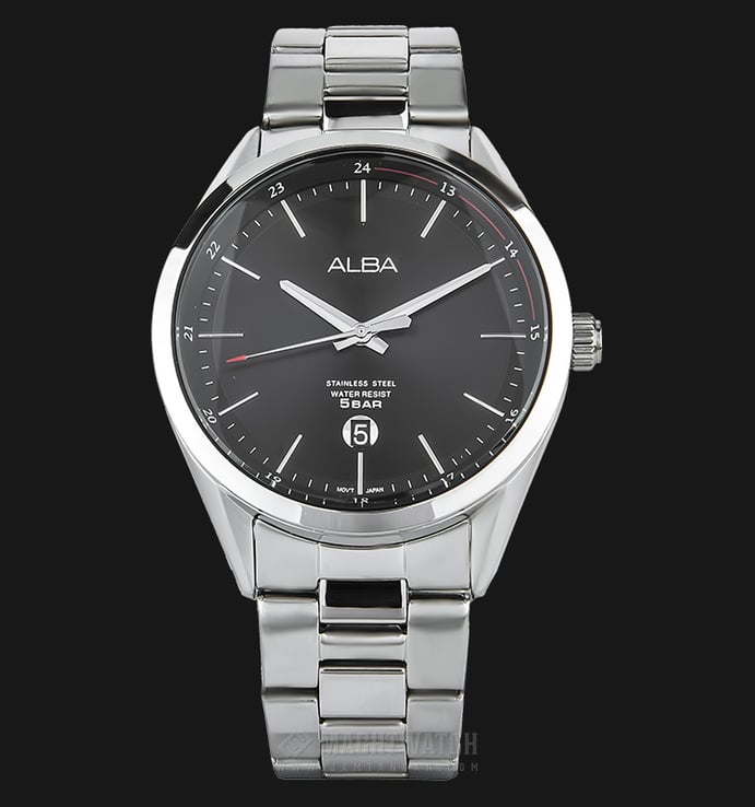 Alba AS9D33X1 Man Black Dial Stainless Steel Watch