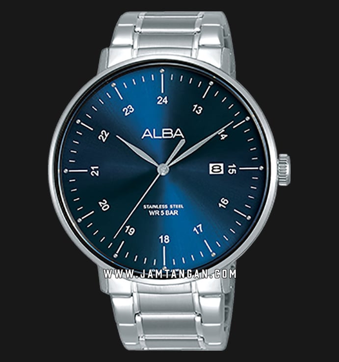 Alba AS9F99X1 Men Blue Dial Stainless Steel Strap