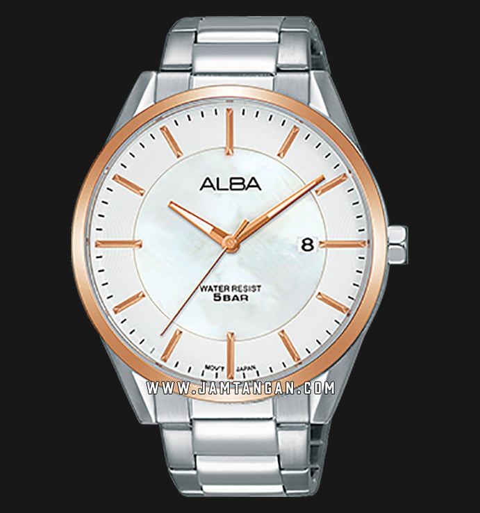 Alba AS9G44X1 Men Silver Dial Stainless Steel Strap