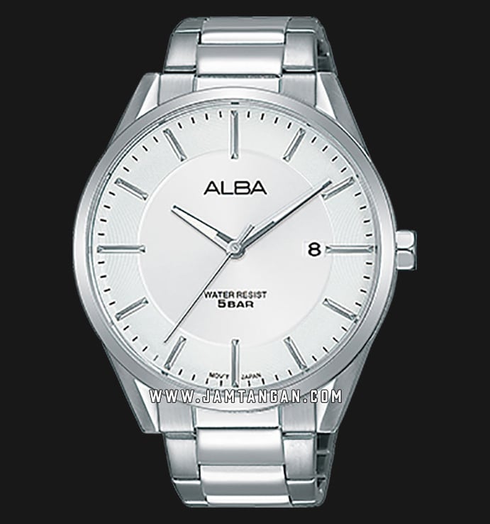 Alba AS9G47X1 Men Silver Dial Stainless Steel Strap