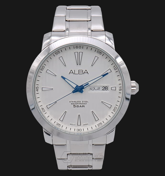 Alba AT2015X1 White Dial Stainless Steel Bracelet
