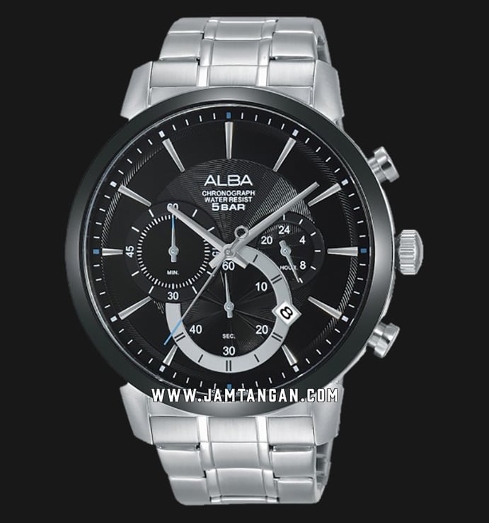 Alba AT3C35X1 Black Dial Stainless Steel