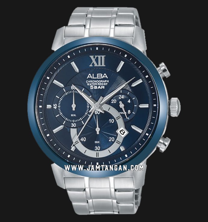 Alba AT3C37X1 Blue Dial Stainless Steel