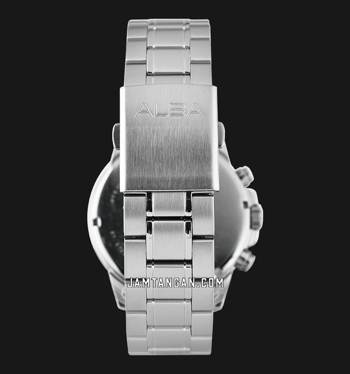 Alba Active AT3E85X1 Chronograph Men Silver Dial Stainless Steel Strap
