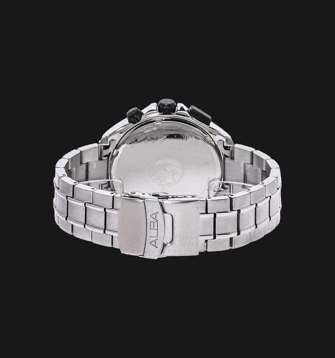 Alba AU2121X1 Chronograph Black Dial Stainless Steel Bracelet