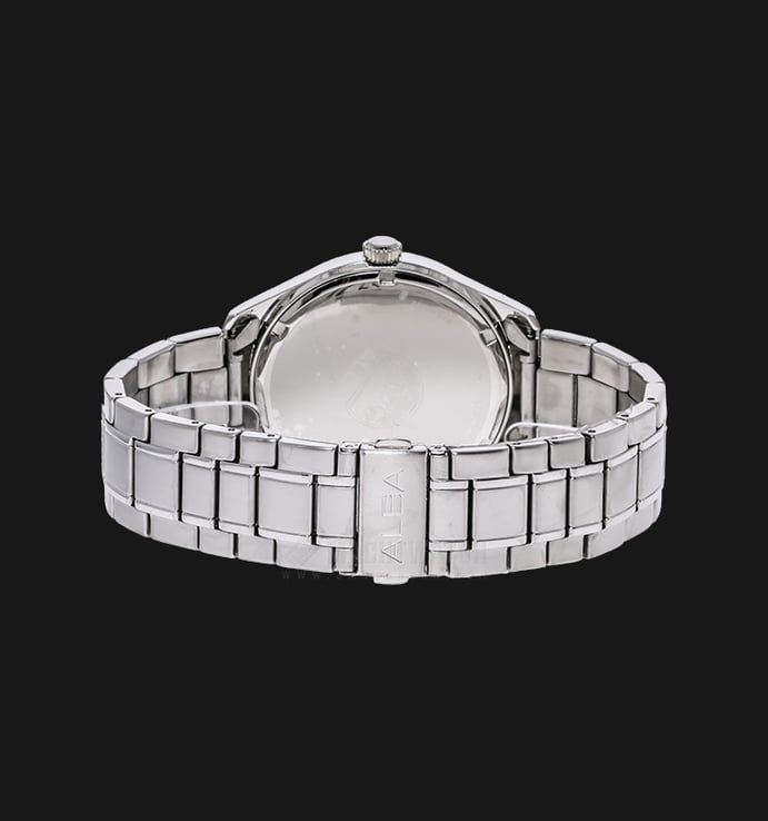 Alba AV3475X1 White Dial Stainless Steel Bracelet