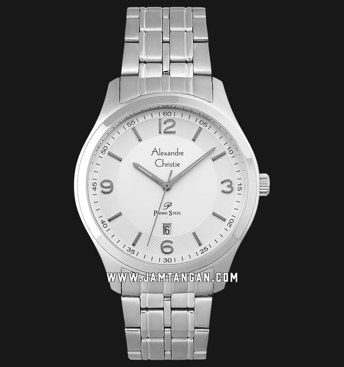 Alexandre Christie AC 1010 MD BSSSL Silver Dial Stainless Steel Strap