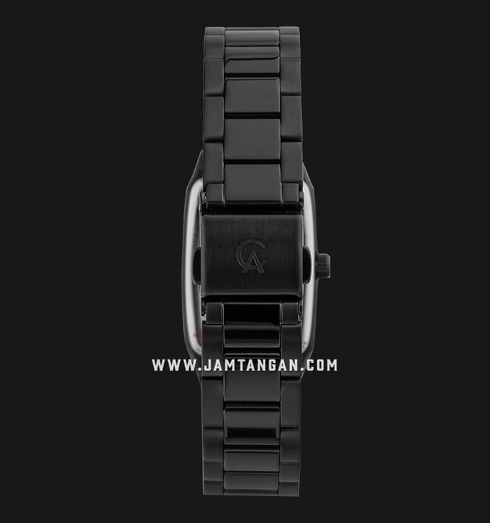 Alexandre Christie Passion AC 2455 LD BIPBARG Ladies Black Dial Black Stainless Steel Strap