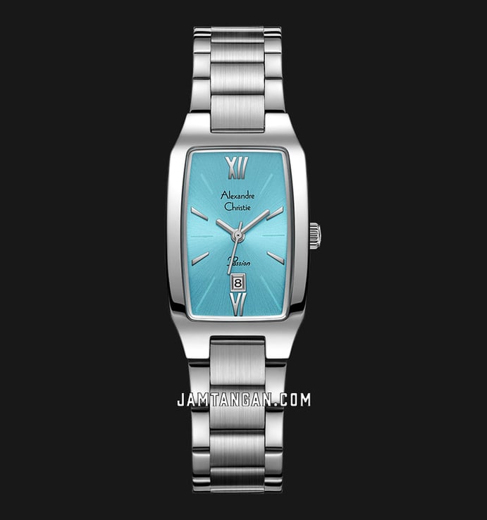 Alexandre Christie Passion AC 2455 LD BSSLBSL Ladies Light Blue Dial Stainless Steel Strap