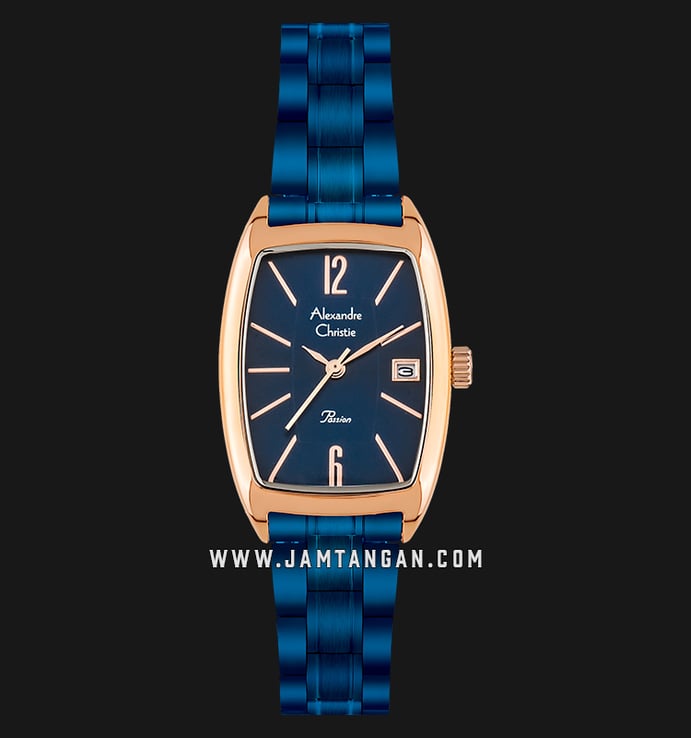 Alexandre Christie AC 2456 LD BURBU Passion Ladies Blue Dial Blue Stainless Steel