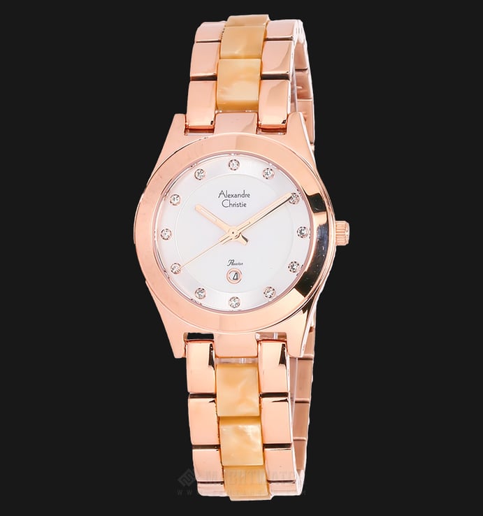 Alexandre Christie AC 2477 LD BRGMSIV Ladies Passion Mother of Pearl Dial Stainless Steel