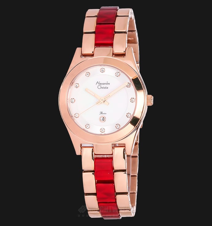 Alexandre Christie AC 2477 LD BRGMSRE Ladies Passion Mother of Pearl Dial Stainless Steel