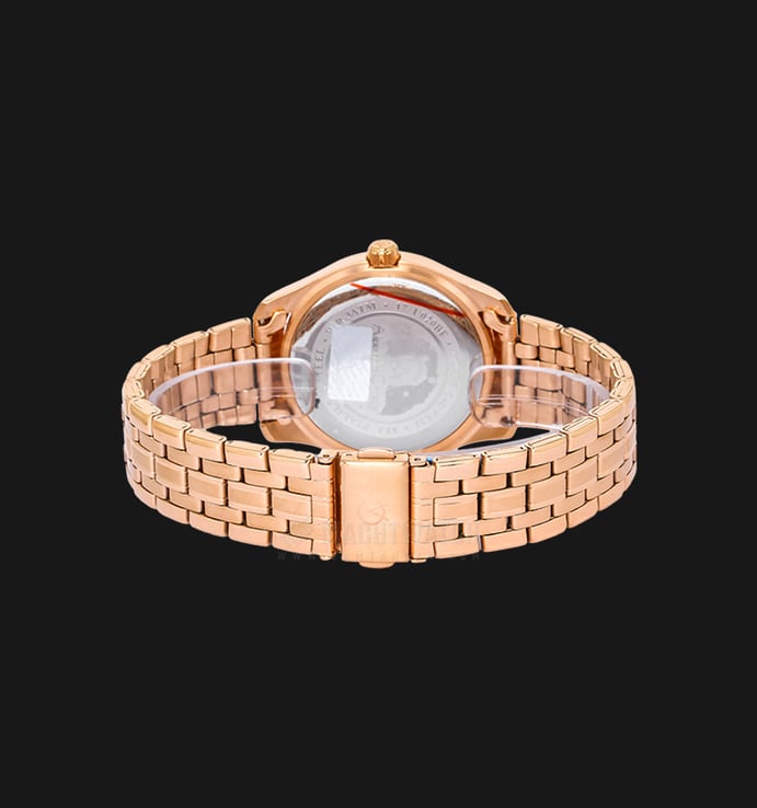 Alexandre Christie AC 2497 BF BRGBO Ladies Multifunction Brown Dial Rosegold Stainless Steel