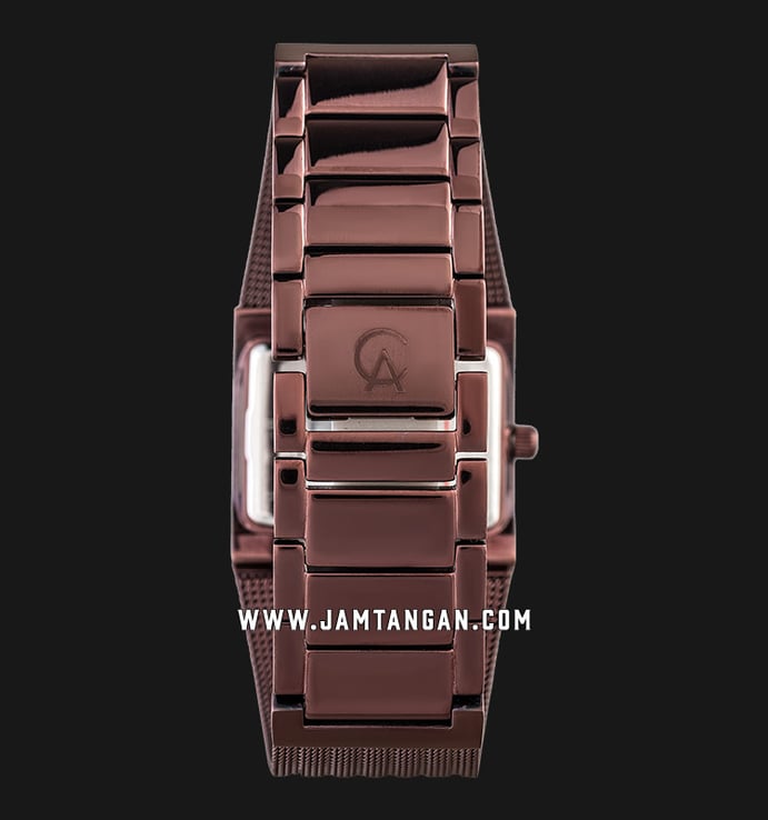 Alexandre Christie Tranquility AC 2561 LH BBNBO Ladies Maroon Dial Stainless Steel Strap