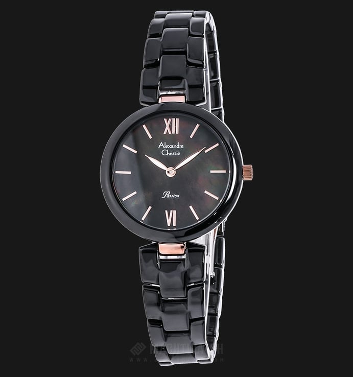 Alexandre Christie AC 2567 LH BRGMA Passion Ceramic Black Dial Stainless Steel