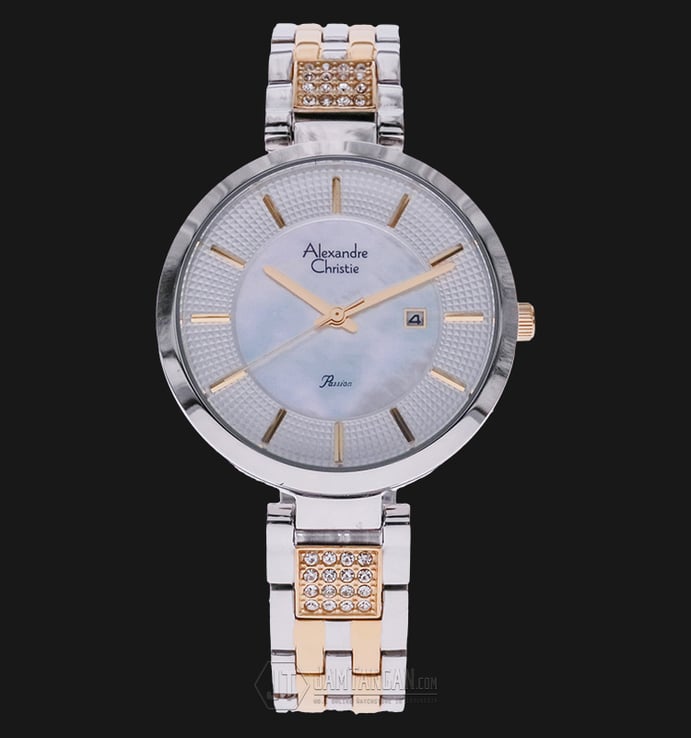 Alexandre Christie AC 2583 LD BTGSL Mother Of Pearl Dial Stainless Steel