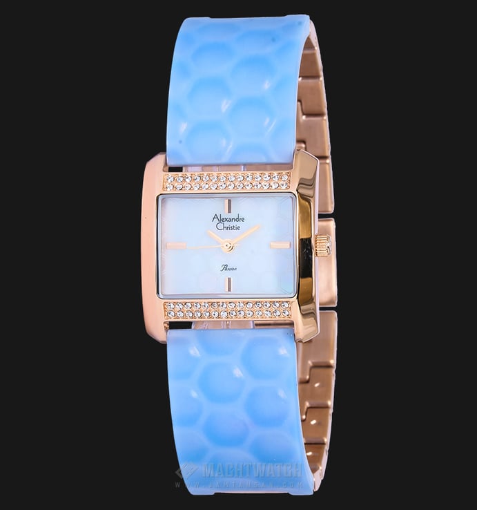 Alexandre Christie Passion AC 2591 LH BRGLB Mother of Pearl Dial Stainless Steel Acetate Strap