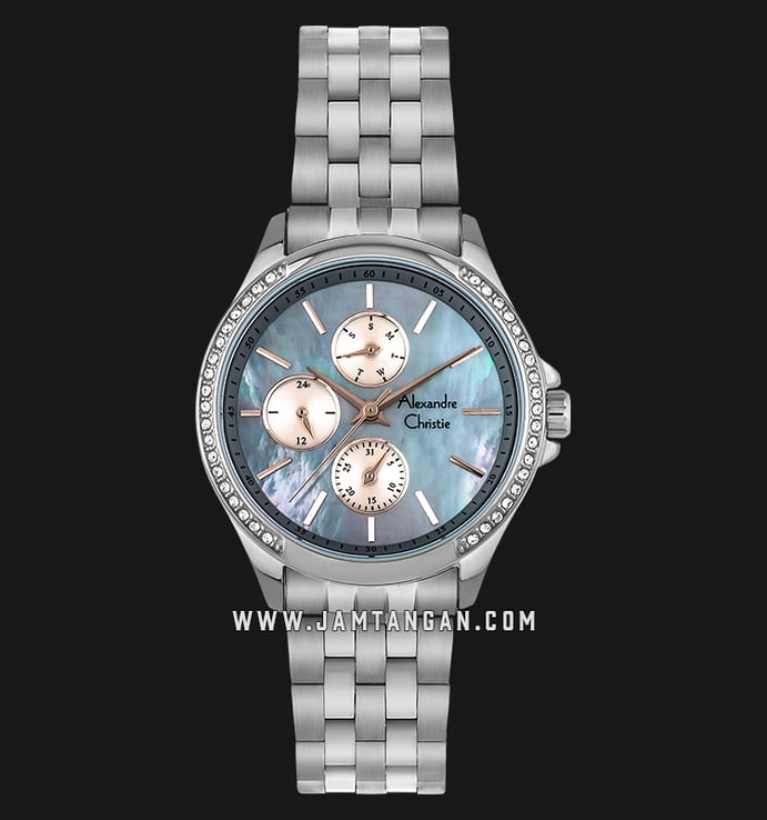 Alexandre Christie AC 2598 BF BSSMR Ladies Mother of Pearl Dial Stainless Steel