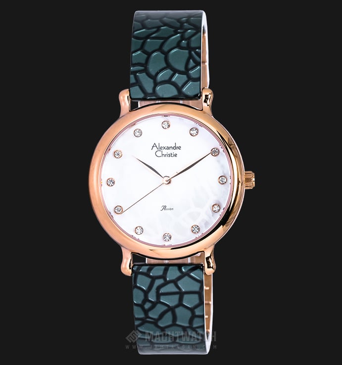 Alexandre Christie Passion AC 2609 LH BRGMSGN Ladies Mother of Pearl Dial Stainless Steel Strap