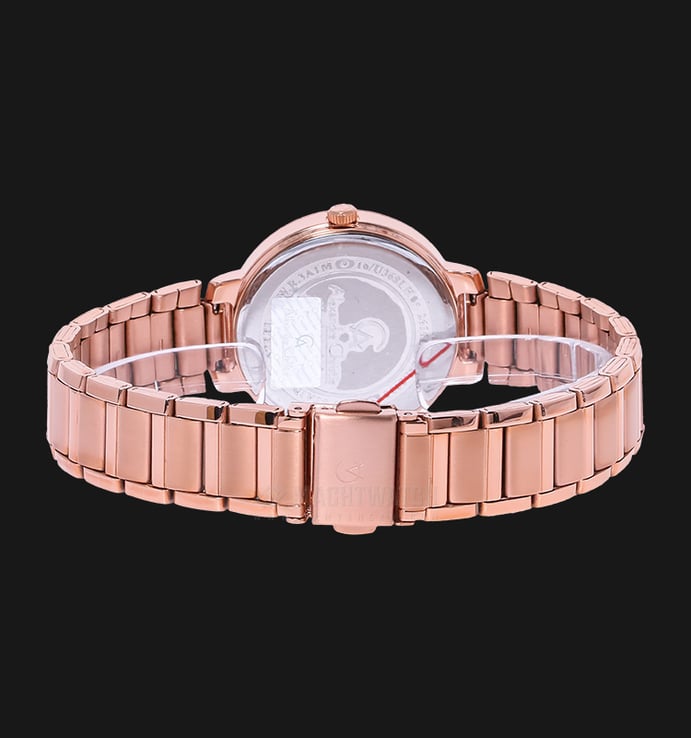Alexandre Christie AC 2616 LH BRGIV Ladies Rose Gold Patterned Dial Stainless Steel