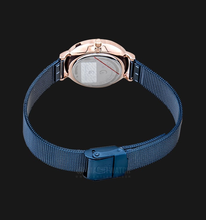 Alexandre Christie Tranquility AC 2636 LD BURBU Ladies Blue Dial Blue Stainless Steel Strap