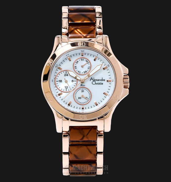Alexandre Christie AC 2652 BF BRGMSOR Passion Mother of Pearl Dial Ceramic-Stainless Steel
