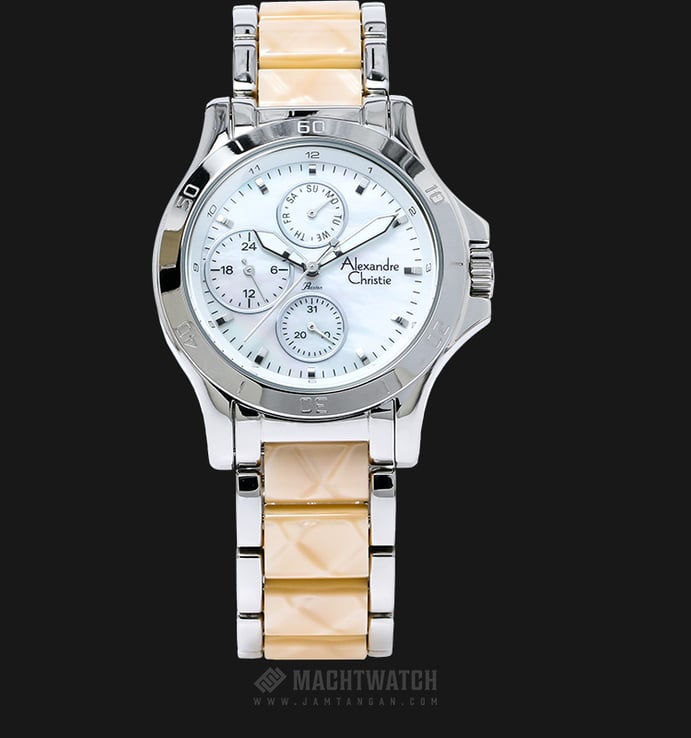 Alexandre Christie AC 2652 BF BSSMSIV Passion Mother of Pearl Dial Ceramic-Stainless Steel