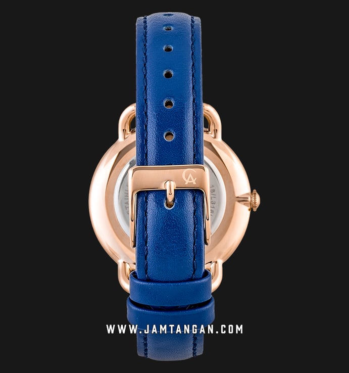 Alexandre Christie Passion AC 2674 LD LRGBU Ladies Blue Dial Blue Leather Strap