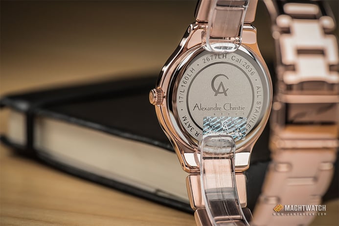 Alexandre Christie AC 2677 LH BRGSL Ladies Mother Of Pearl Dial Rose Gold Stainless Steel 