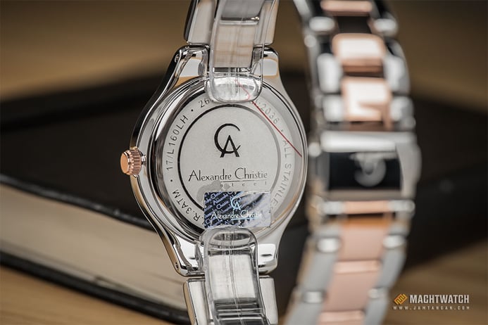 Alexandre Christie AC 2677 LH BTRSL Ladies Mother Of Pearl Dial Dual Tone Stainless Steel 