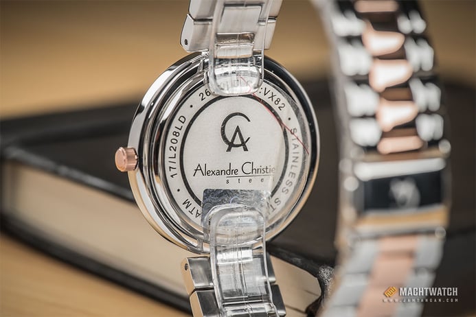 Alexandre Christie AC 2679 LD BTRSL Ladies Mother Of Pearl Dial Dual Tone Stainless Steel 