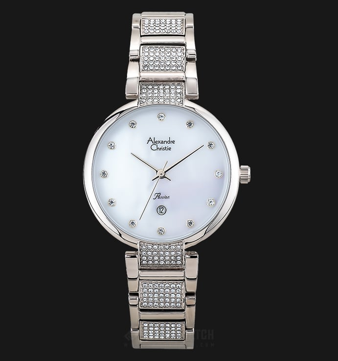 Alexandre Christie AC 2685 LD BCGMS Ladies Mother of Pearl Dial Light Gold Stainless Steel