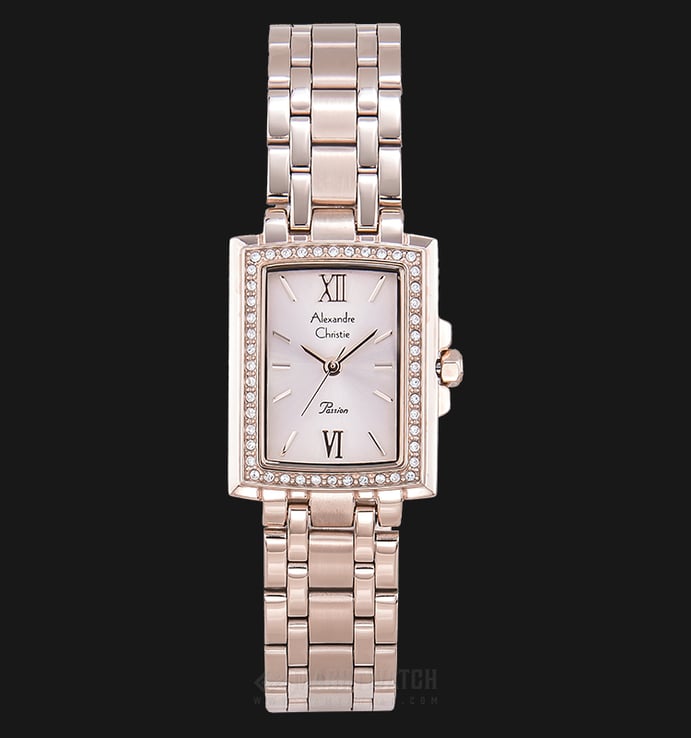 Alexandre Christie Passion AC 2692 LH BRGRG Ladies Rose Gold Dial Rose Gold Stainless Steel Strap