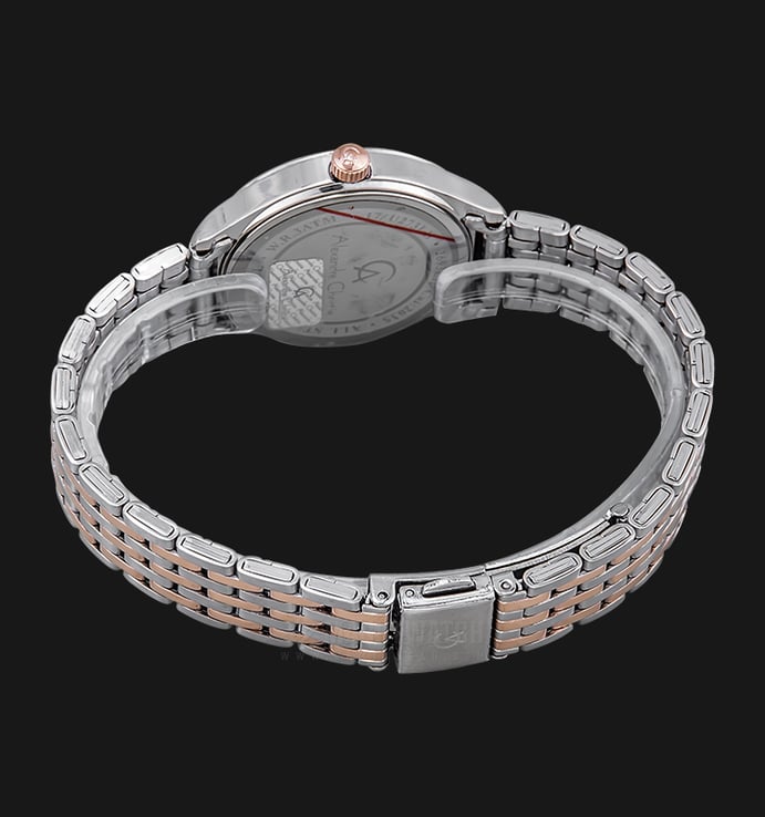 Alexandre Christie Passion AC 2693 LH BTRMS Ladies Mother of Pearl Dial Dual Tone Stainless Steel